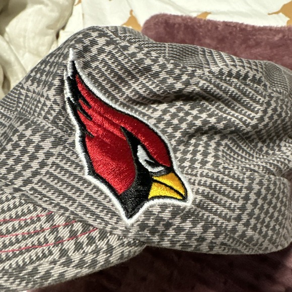 Arizona Cardinals Womens Embroidered Logo Hat Plaid Houndstooth Cap - Picture 5 of 11